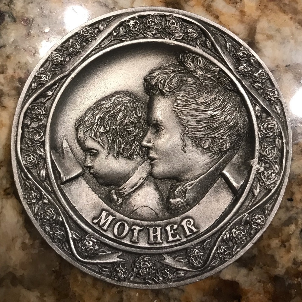 CAT Designs Mother’s Day Mini Pewter Plate, 1986